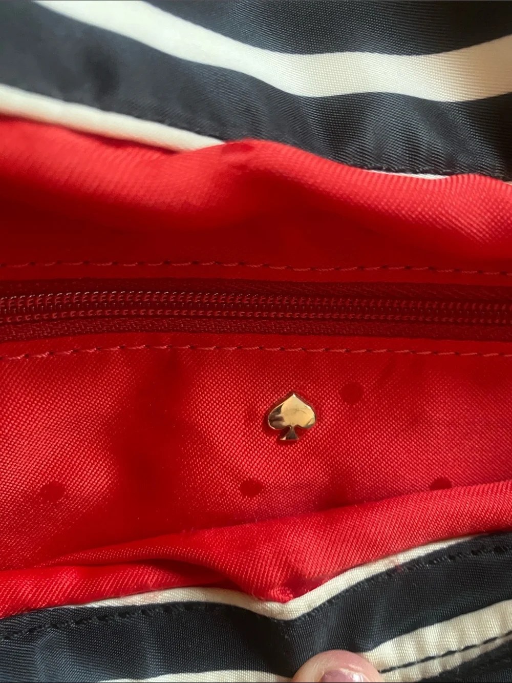 kate spade striped purse